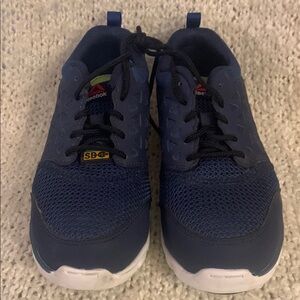 Safety Shoes,Reebok Women's, blue, size 7.5.